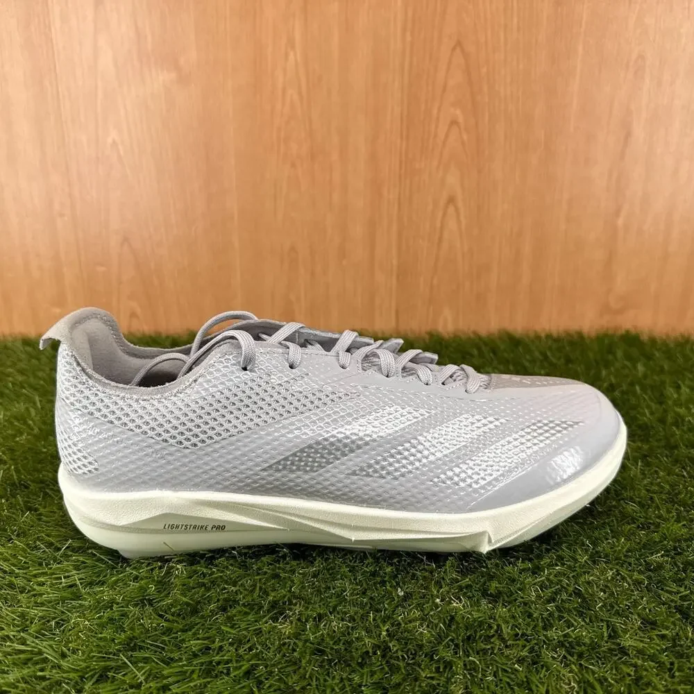 adidas Adizero Electric 2.0 Grey Silver Metallic Baseball Cleats JI1478 Size 9.5